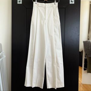 NWT Zara White Wide Leg Pants